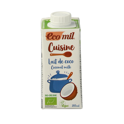 Ecomil Kokosmelk cuisine bio 200.00 Milliliter