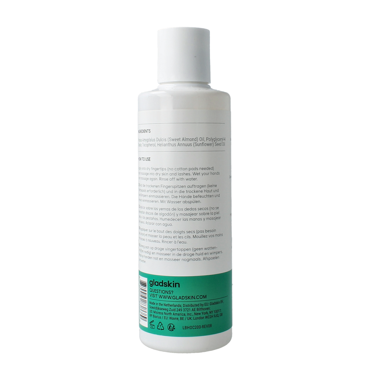 Gladskin Oil cleanser hydrating 200.00 Milliliter