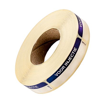 Spruyt Hillen Sticker voor injectie blauw 1000.00 Stuks