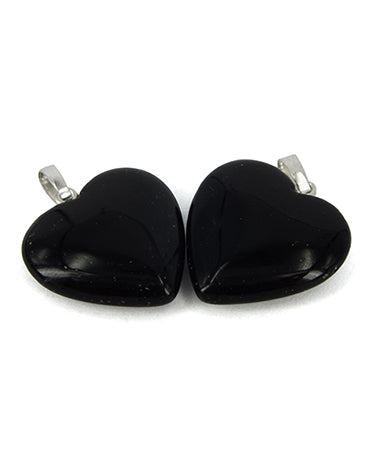 Ruben Robijn Hanger hart 20 mm onyx 1.00 Stuks