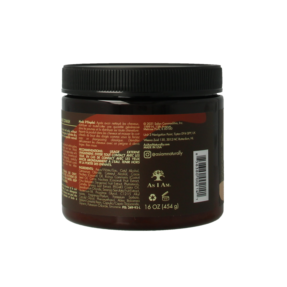 As I Am  Wash coconut 454.00 Gram