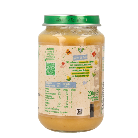 Olvarit Abrikoos appel banaan 8M59 200.00 Gram