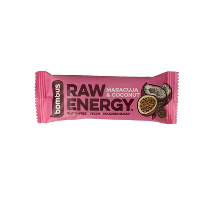 Bombus Raw energy bar maracuja & coconut 50.00 Gram