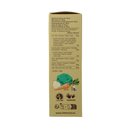 Lifefood Life crackers zuurkool boekweit raw bio 90.00 Gram