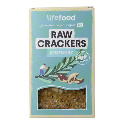 Lifefood Life crackers rozemarijn raw bio 90.00 Gram