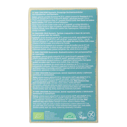 Lifefood Life crackers rozemarijn raw bio 90.00 Gram