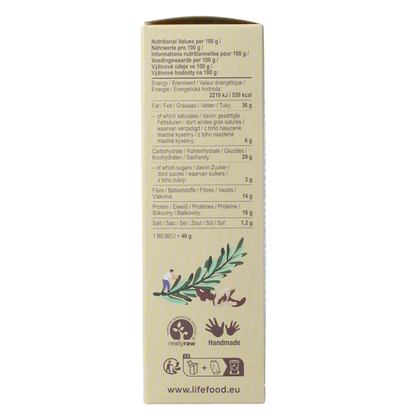 Lifefood Life crackers rozemarijn raw bio 90.00 Gram