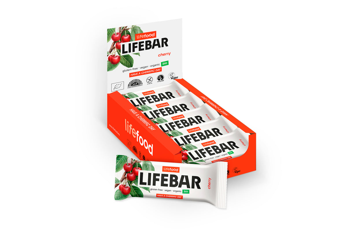 Lifefood Lifebar kersen bio raw 40.00 Gram