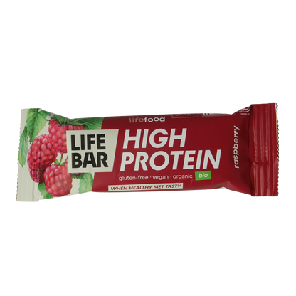 Lifefood Lifebar proteine framboos bio 40.00 Gram