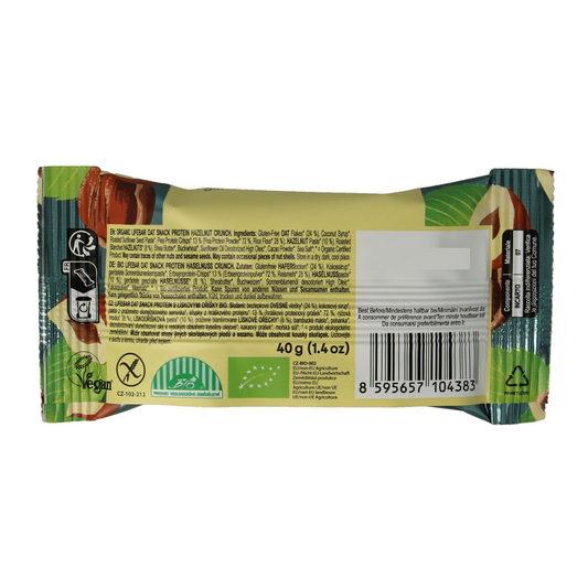 Lifefood Lifebar oatsnack proteine hazelnoot crunch bio 40.00 Gram