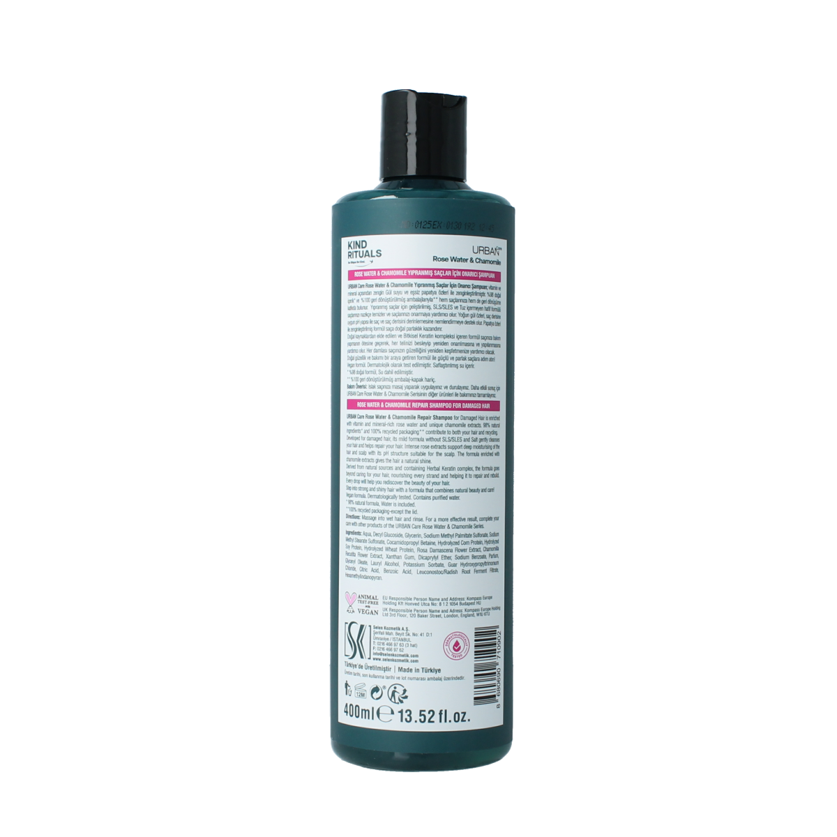 Urban Care Kind rituals rose water chamomile shampoo 400.00 Milliliter