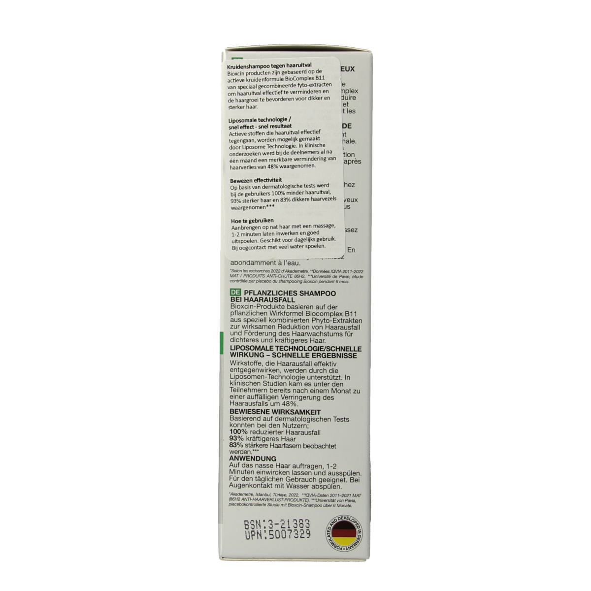 Bioxcin Shampoo vet haar 300.00 Milliliter