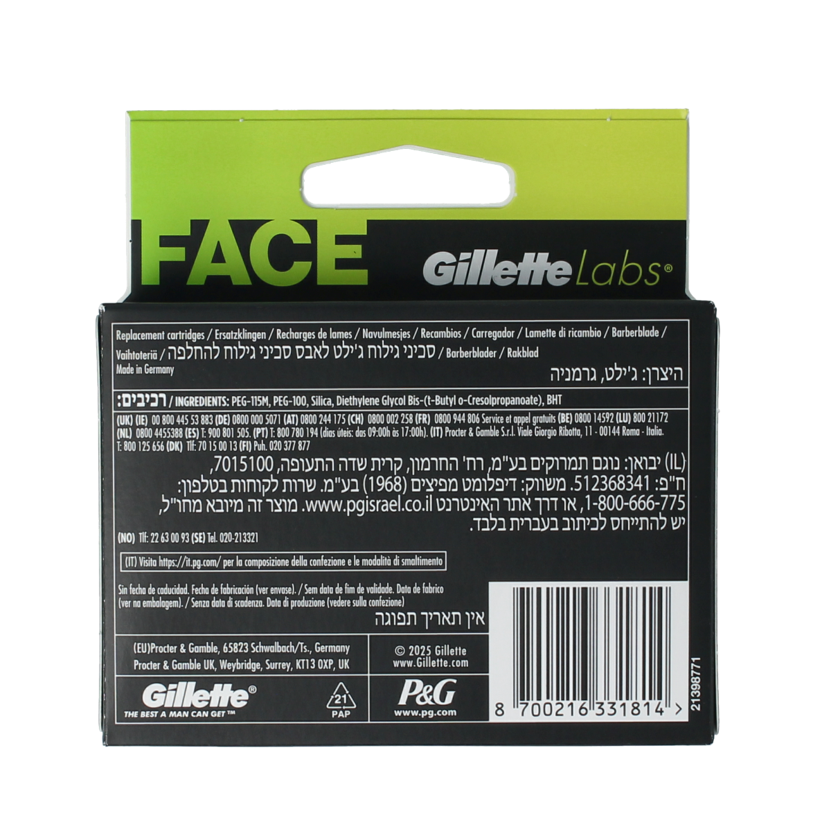 Gillette Labs lubrastrip 6.00 Stuks