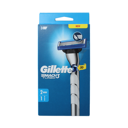 Gillette Mach 3 turbo scheersysteem 2 up 1 Stuks