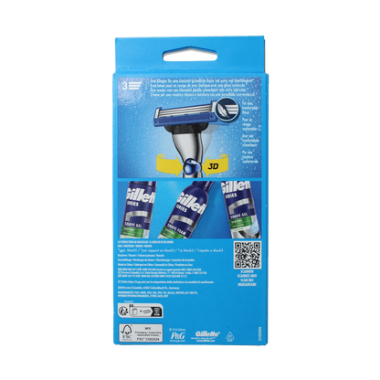 Gillette Mach 3 turbo scheersysteem 2 up 1 Stuks