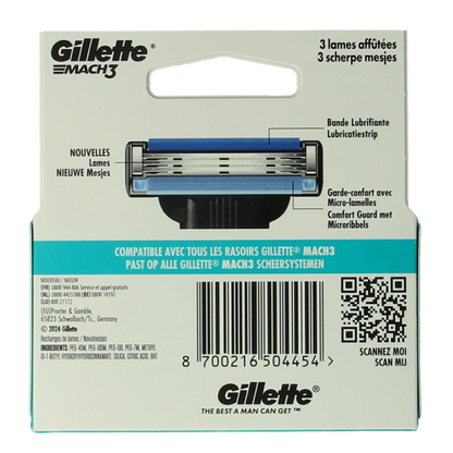 Gillette Mach3 blades 5.00 Stuks