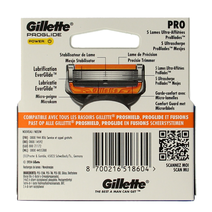 Gillette Proglide power blades 4.00 Stuks