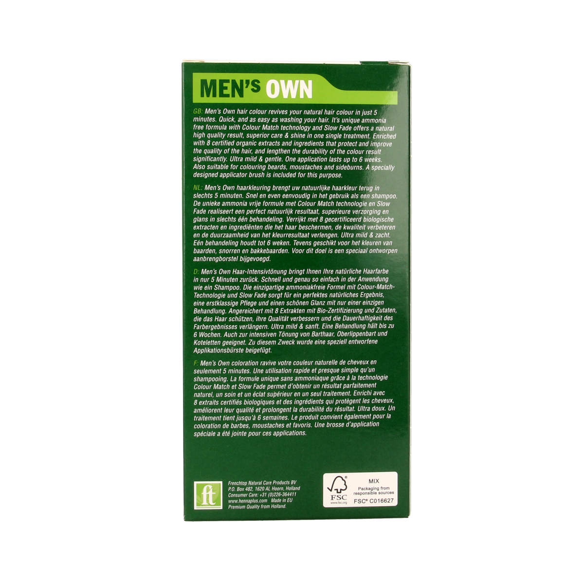 Mens Own Men's own medium brown 80.00 Milliliter