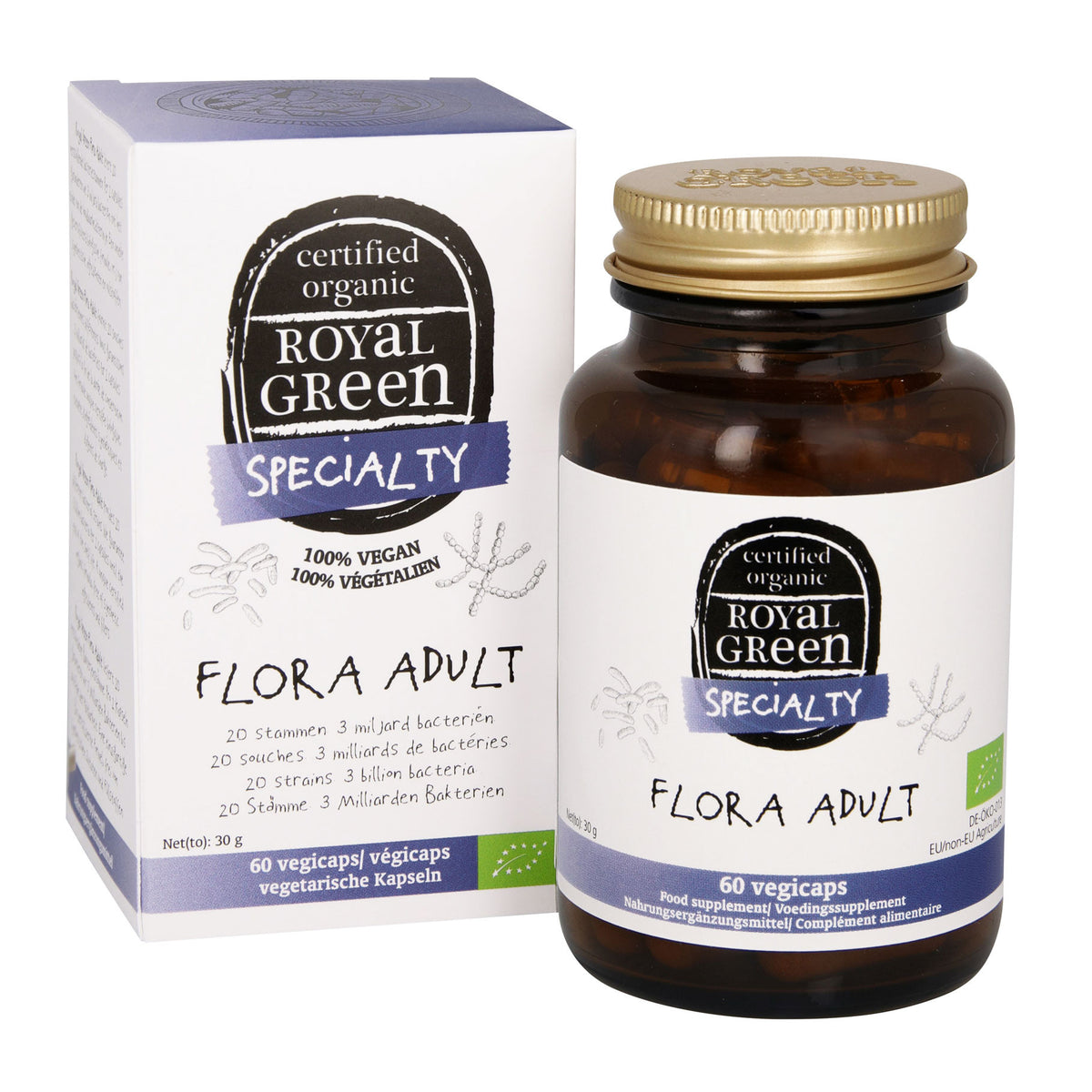 Royal Green Flora adult bio 60.00 Vegetarische capsules