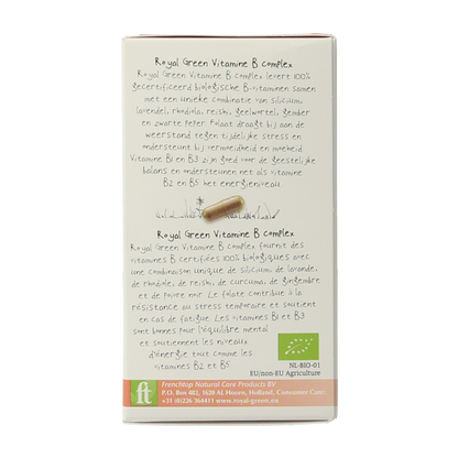 Royal Green Vitamine B complex bio 60.00 Vegetarische capsules