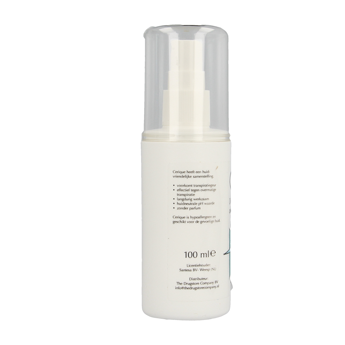 Cerique Deodorant verstuiver ongeparfumeerd 100.00 Milliliter