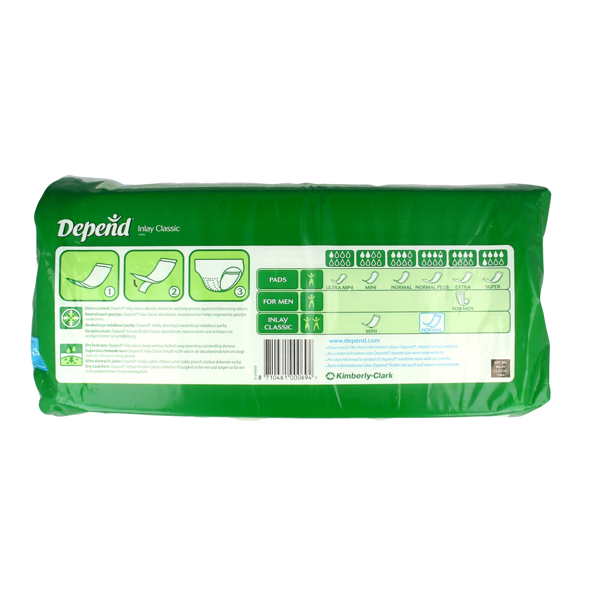 Depend Inlay normaal 30.00 Stuks