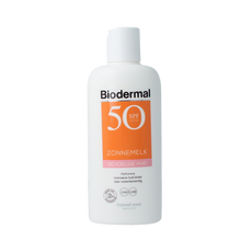 Biodermal Zonnemelk gevoelige huid SPF50+ 200.00 Milliliter