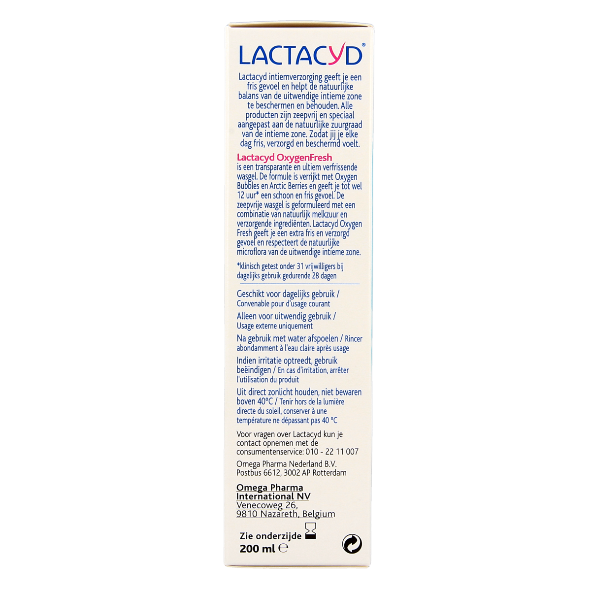 Lactacyd Oxygen fresh intiem wash 200.00 Milliliter