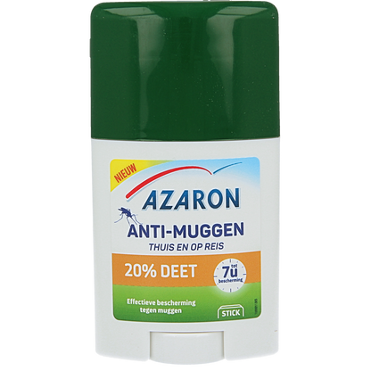 Azaron Anti muggen 20% deet stick 50.00 Milliliter