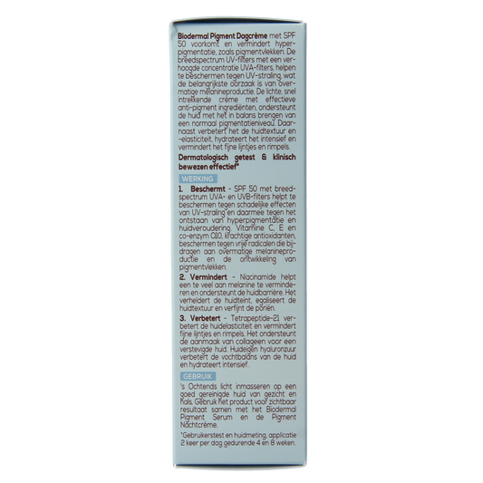 Biodermal Dagcreme anti-pigment SPF50 50.00 Milliliter