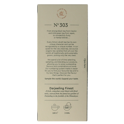 Simon Levelt Darjeeling finest bio 20.00 Zakjes