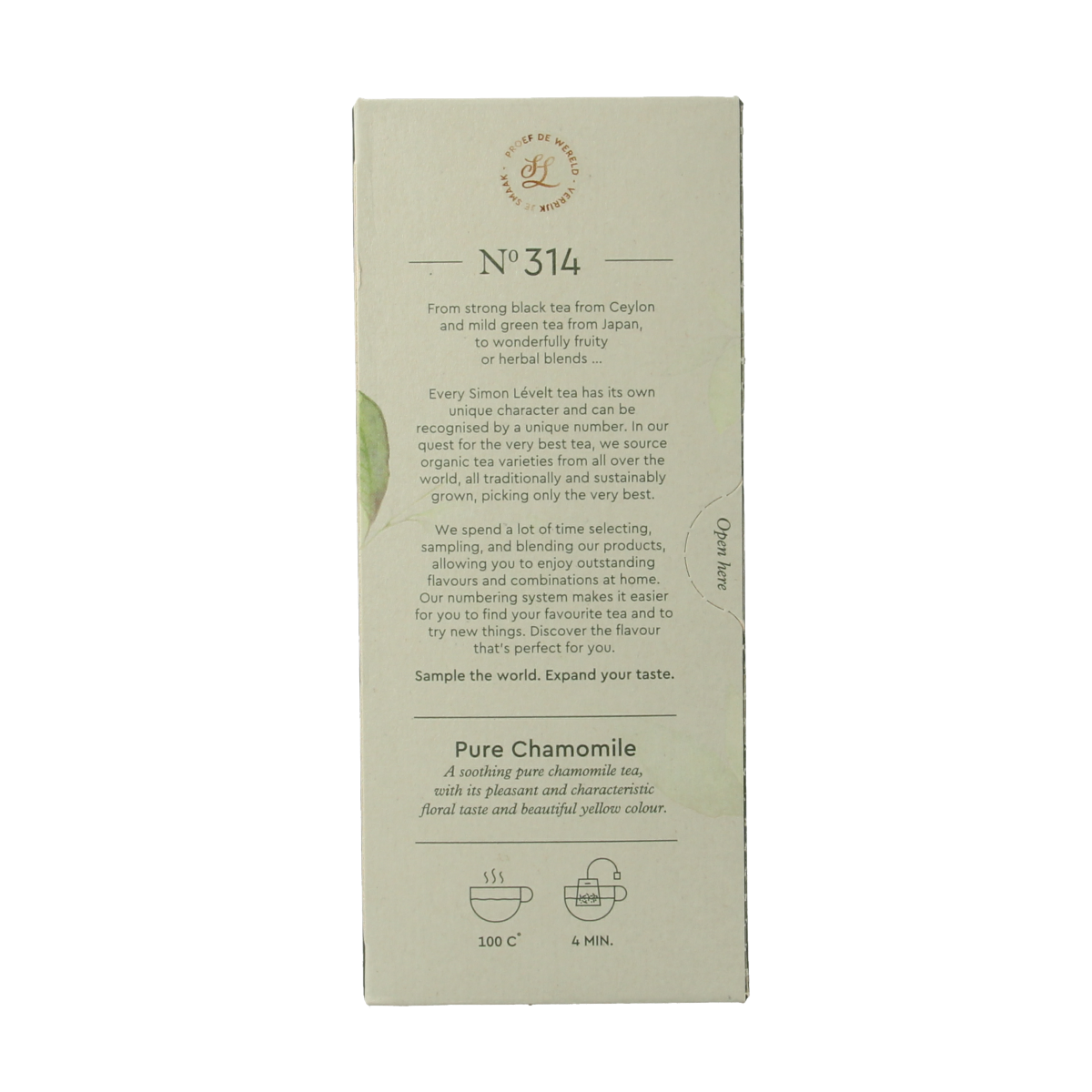 Simon Levelt Pure chamomile bio 20.00 Zakjes