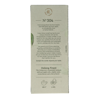 Simon Levelt Oolong Finest bio 20.00 Zakjes