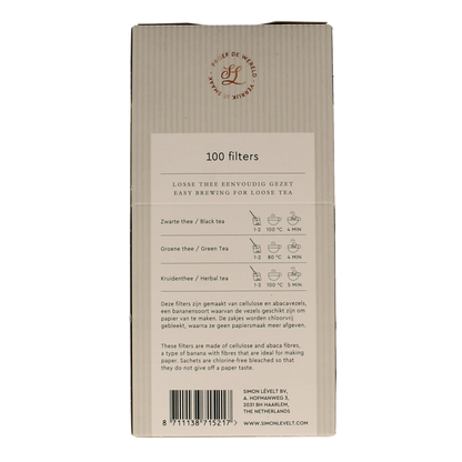 Simon Levelt Theefilter 1 kop papier 100.00 Stuks