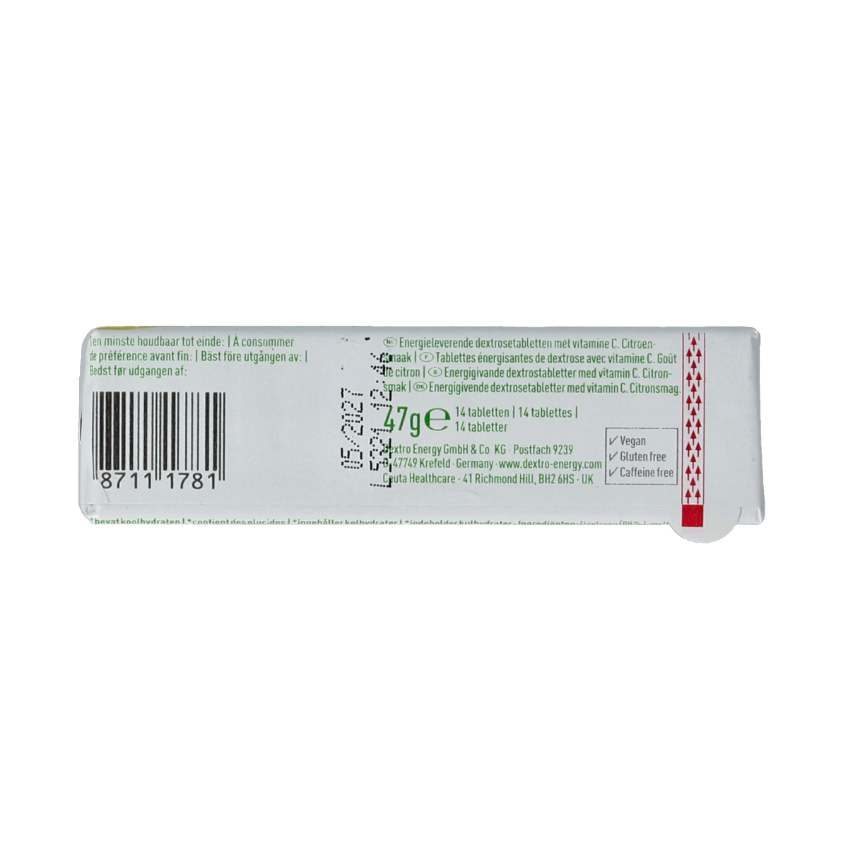 Dextro Citroen tablet met vitamine C 47 gram 1.00 Rol