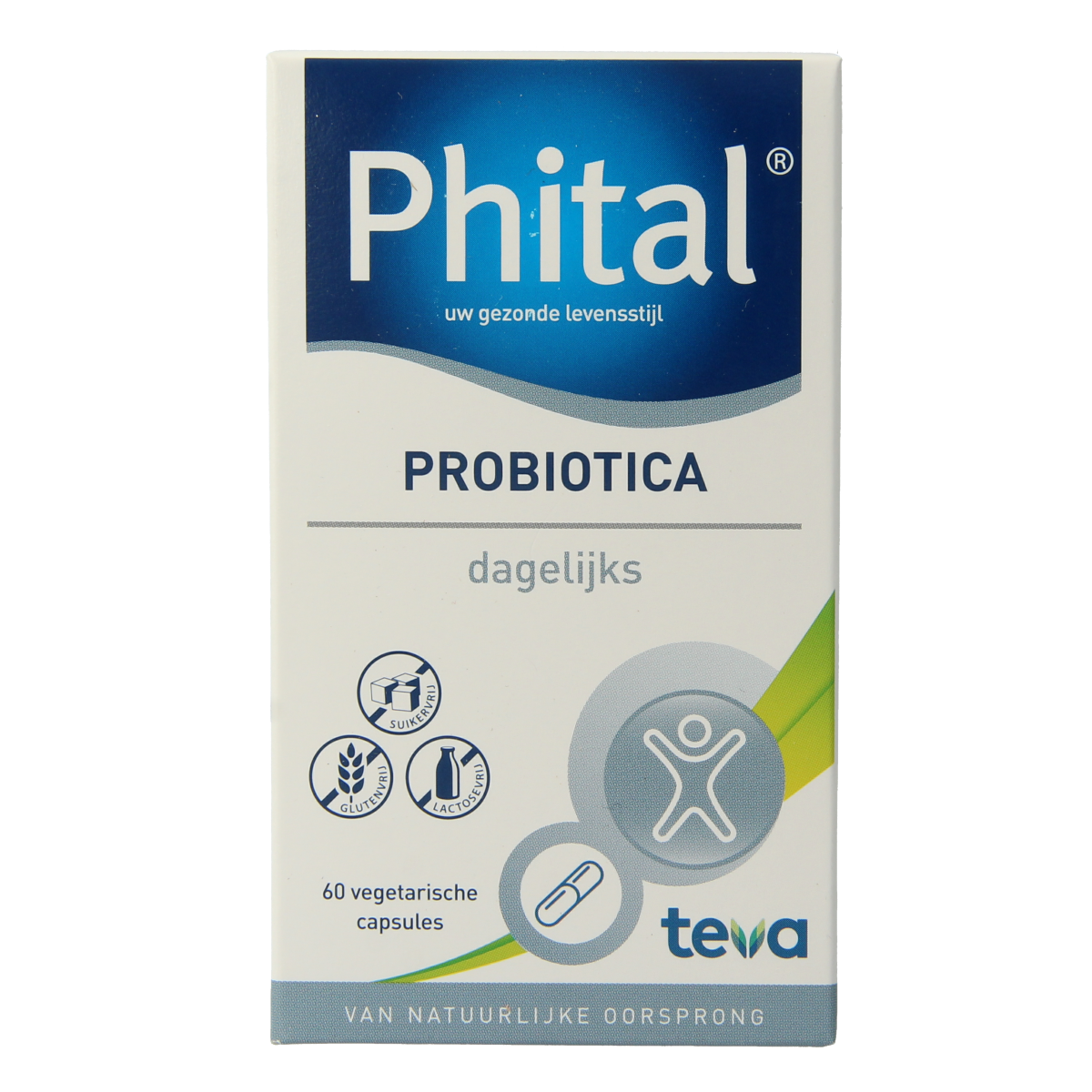 Phital Probiotica dagelijks 60.00 Vegetarische capsules