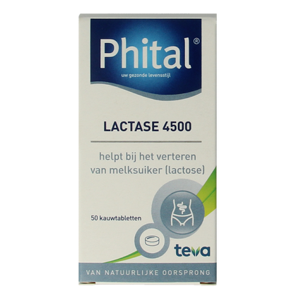 Phital Lactase 4500 50.00 Kauwtabletten