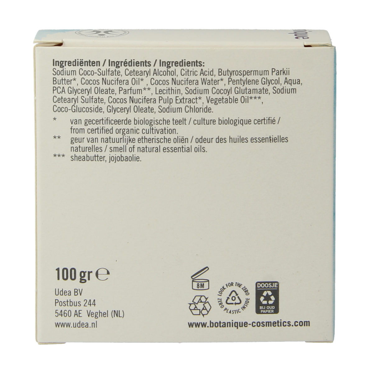 Botanique Body & face bar kokos 100.00 Gram