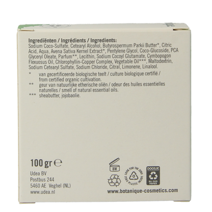 Botanique Body & face bar citroengras 100.00 Gram