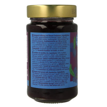 Your Organic Nature Fruit beleg blauwe bosbes bio 250.00 Gram