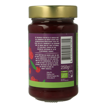 Your Organic Nature Fruit beleg cranberry bio 250.00 Gram