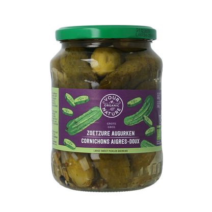 Your Organic Nature Augurken zoetzuur bio 670.00 Gram