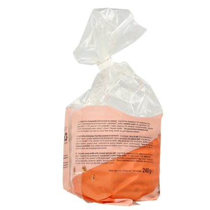 Mjam Stroopwafel karamel zeezout bio 240.00 Gram