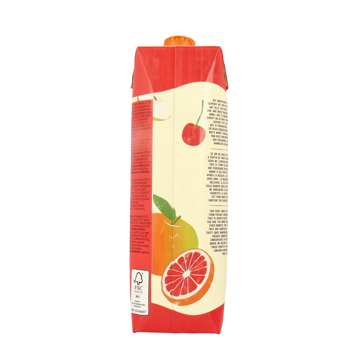 Your Organic Nature Rood fruit sap bio 1.00 Liter