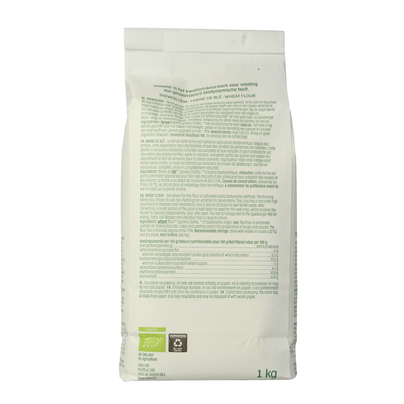 Luna E Terra Tarwebloem demeter bio 1 Kilogram