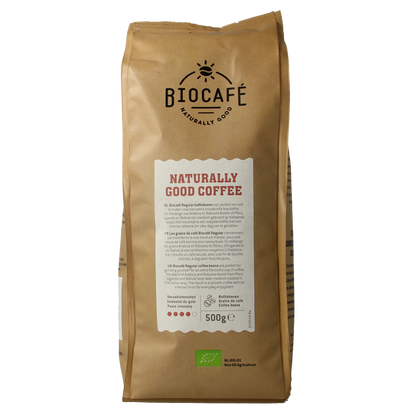Biocafe Koffiebonen regular bio 500.00 Gram