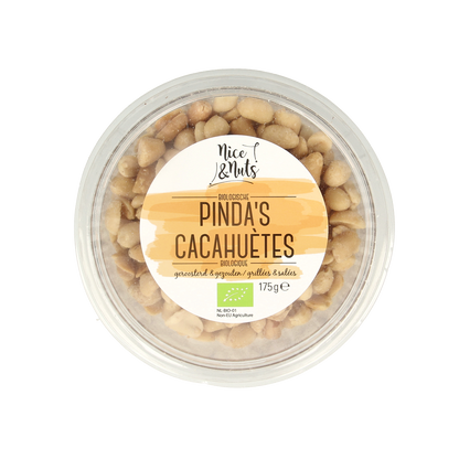 Nice & Nuts Pinda's met zeezout geroosterd bio 175.00 Gram