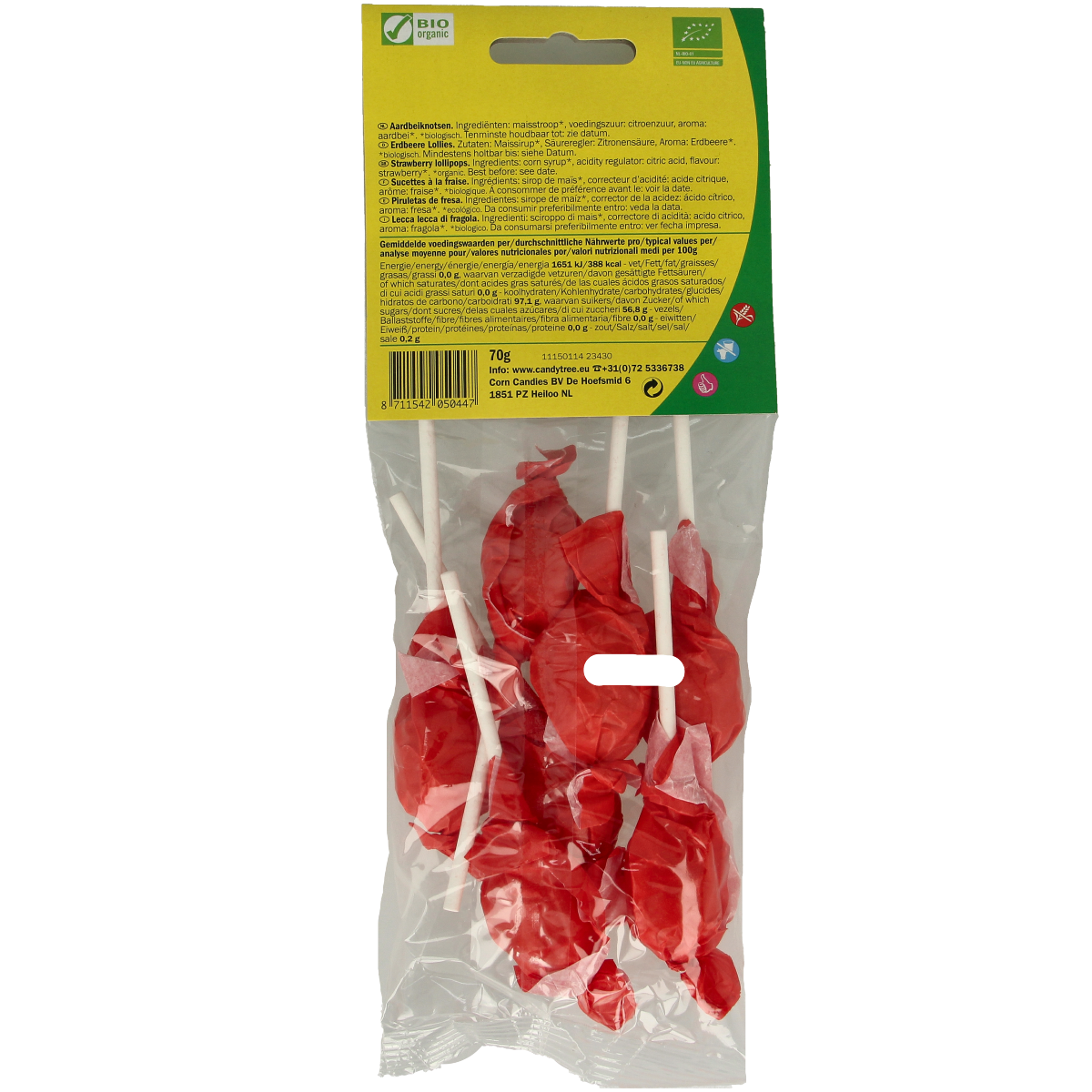 Candy Tree Aardbeiknotsen bio 7.00 Stuks