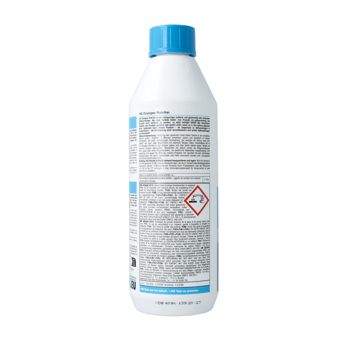 HG Vloeibare ontstopper 500.00 Milliliter