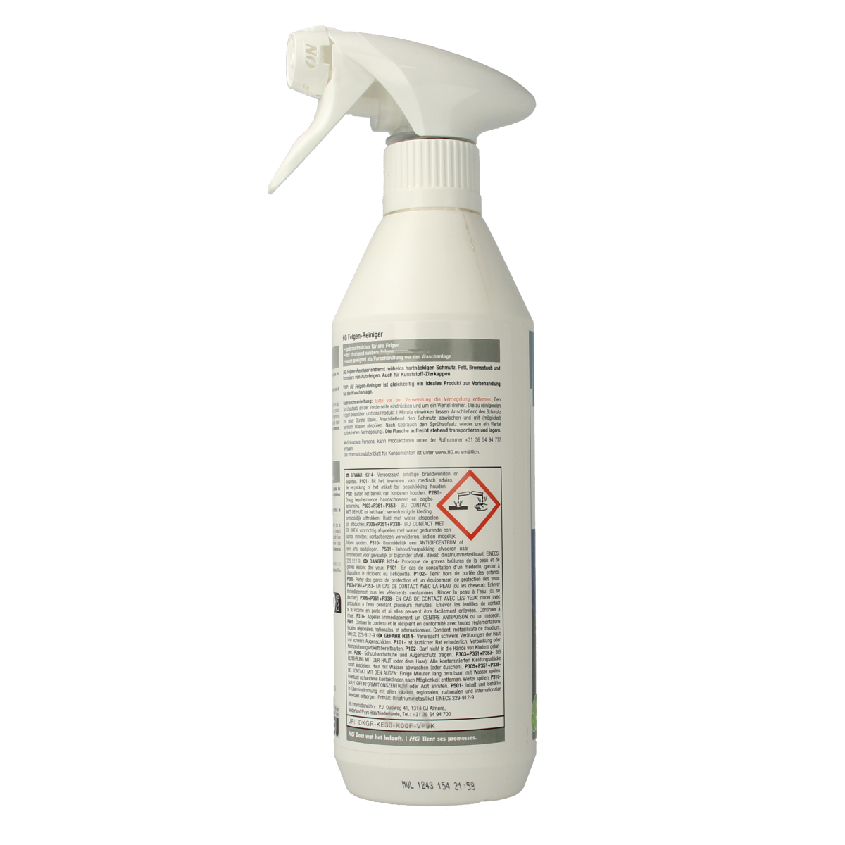 HG Velgen reiniger 500.00 Milliliter